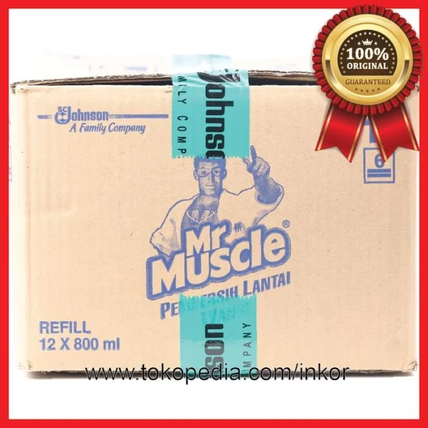Gambar MR MUSCLE AXI TRIGUNA PEMBERSIH LANTAI WANGI APPLE POUCH 800ML (5)