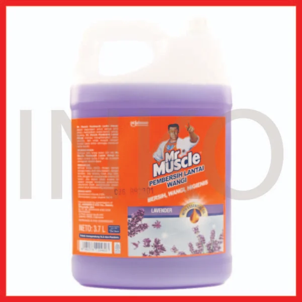 Gambar MR MUSCLE AXI TRIGUNA PEMBERSIH LANTAI WANGI LAVENDER JERIGEN 4L (1)