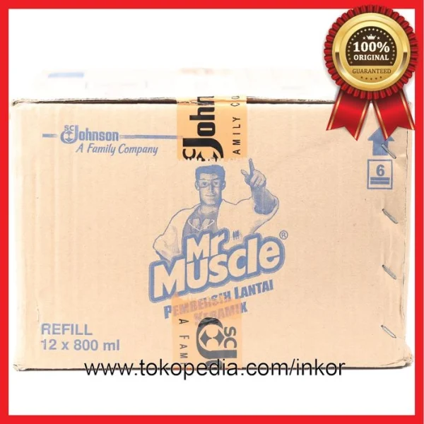 Gambar MR MUSCLE AXI TRIGUNA PEMBERSIH LANTAI WANGI LEMON FRESH POUCH 800ML (5)