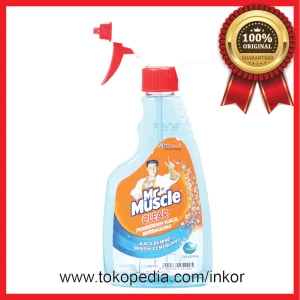 Gambar MR MUSCLE CLEAR PEMBERSIH KACA BIRU SPRAY 500ML (1)
