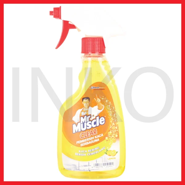 Gambar MR MUSCLE CLEAR PEMBERSIH KACA SERBAGUNA KUNING BOTOL SEMPROT 500ML (1)