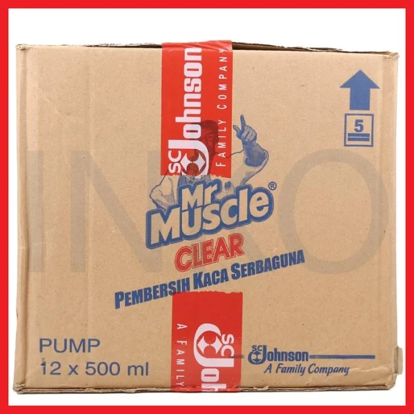 Gambar MR MUSCLE CLEAR PEMBERSIH KACA SERBAGUNA KUNING BOTOL SEMPROT 500ML (2)