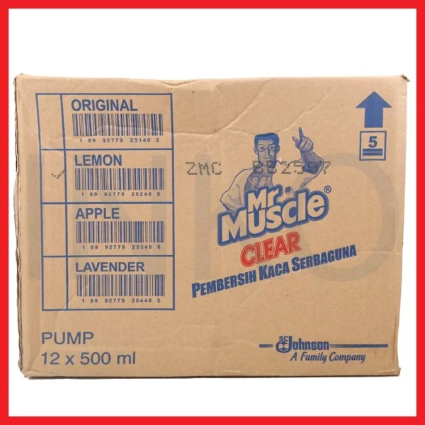 Gambar MR MUSCLE CLEAR PEMBERSIH KACA SERBAGUNA KUNING BOTOL SEMPROT 500ML (3)