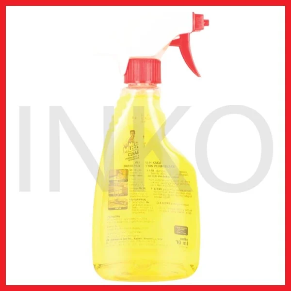 Gambar MR MUSCLE CLEAR PEMBERSIH KACA SERBAGUNA KUNING BOTOL SEMPROT 500ML (5)
