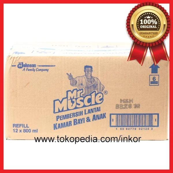 Gambar MR MUSCLE PEMBERSIH LANTAI KAMAR BAYI DAN ANAK POUCH 800ML (4)