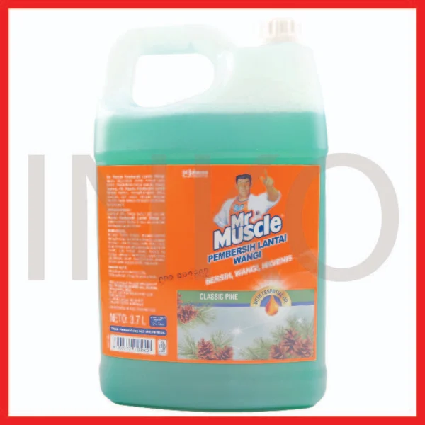 Gambar MR MUSCLE PEMBERSIH LANTAI WANGI CLASSIC PINE JERIGEN 4L (1)