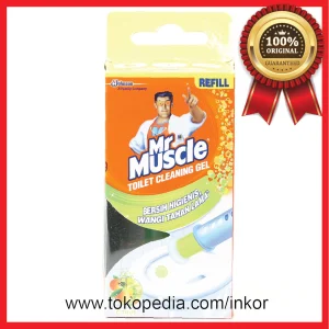 Gambar MR MUSCLE TOILET CLEANING GEL REFILL CITRUS KOTAK KUNING (1)