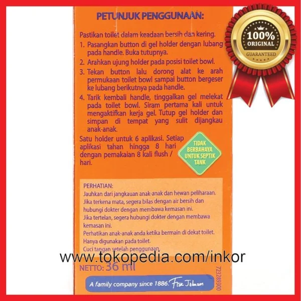 Gambar MR MUSCLE TOILET CLEANING GEL REFILL CITRUS KOTAK KUNING (3)