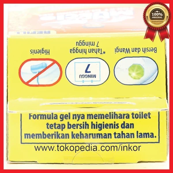 Gambar MR MUSCLE TOILET CLEANING GEL REFILL CITRUS KOTAK KUNING (4)