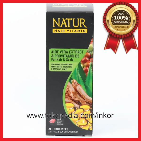 Gambar NATUR HAIR VITAMIN ALOVE VERA&PROVITAMIN B5 FOR HAIR&SCALP 80ML (1)