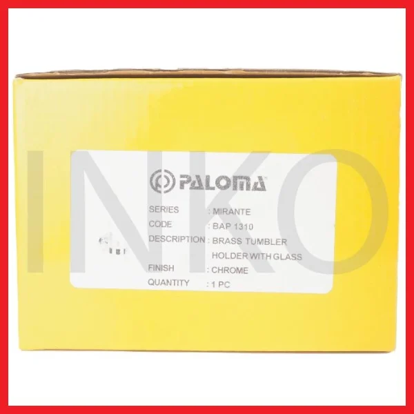 Gambar PALOMA BAP 1310 MIRANTE BRASS TUMBLER HOLDER WITH GLASS (2)