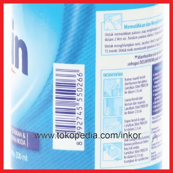 Gambar PROCLIN PEMUTIH MEMUTIHKAN MENGHILANGKAN NODA 200ML (5)