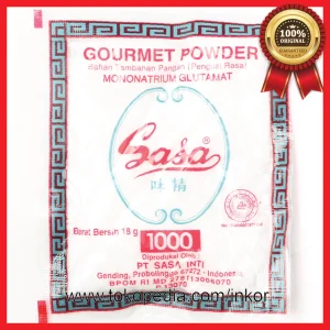 Gambar SASA GOURMET MONONATRIUM GLUTAMAT PENGUAT RASA R1000S 18GR (1)