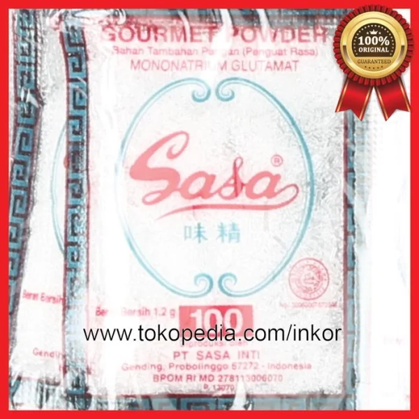 Gambar SASA GOURMET MONONATRIUM GLUTAMAT PENGUAT RASA R100S 10X8X1 (4)