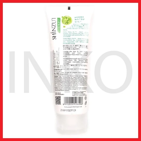 Gambar SHINZUI FOR ACNE SKIN SKIN LIGHTENING FACIAL WASH 80ML (5)
