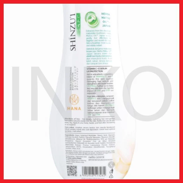 Gambar SHINZUI HANA SKIN LIGHTENING BODY LOTION 100ML (3)