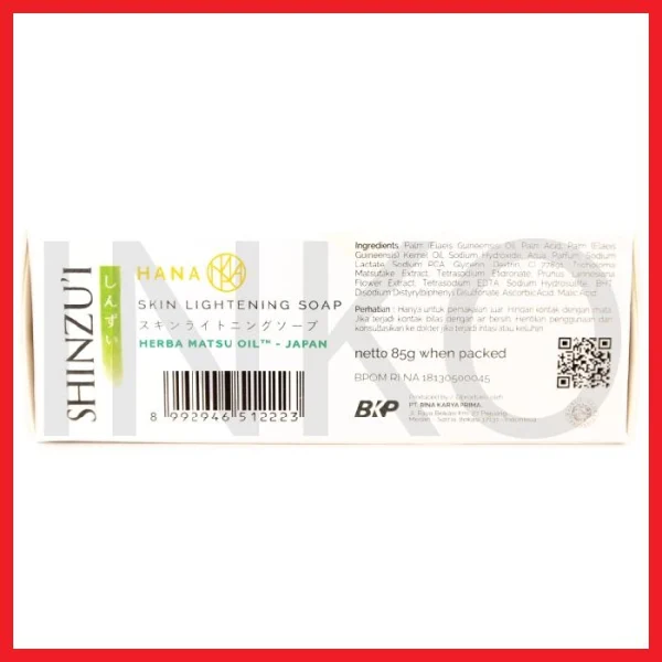 Gambar SHINZUI HANA SKIN LIGHTENING SOAP 85GR (2)