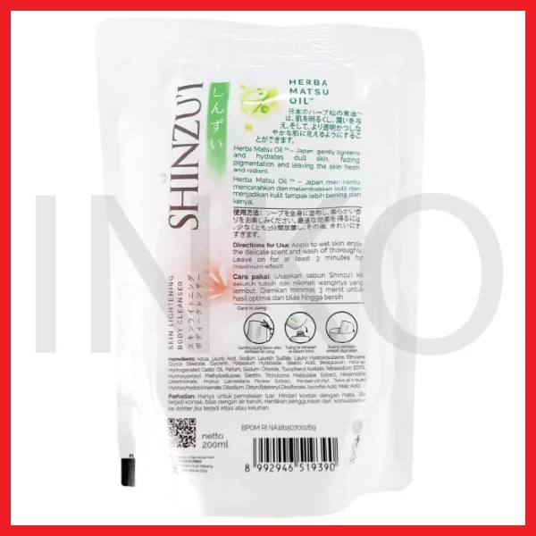 Gambar SHINZUI KIREI SKIN LIGHTENING BODY CLEANSER REFILL 200ML (5)