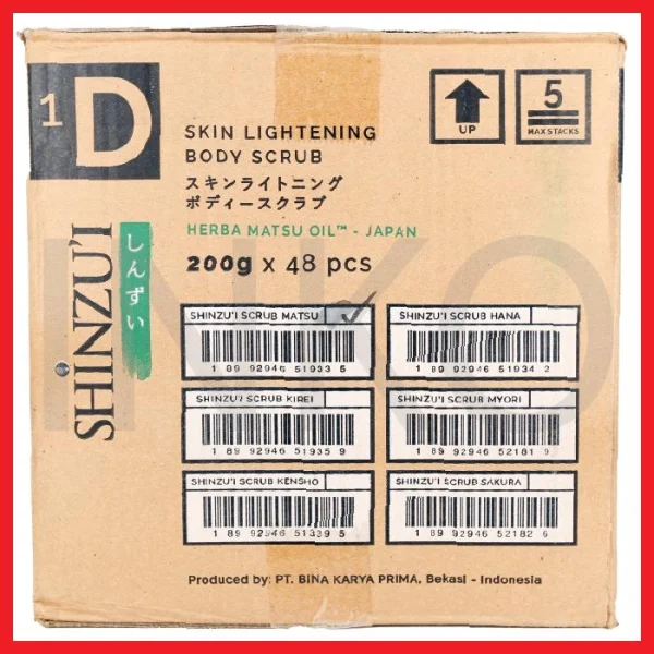 Gambar SHINZUI MATSU SKIN LIGHTENING BODY SCRUB 200GR (2)