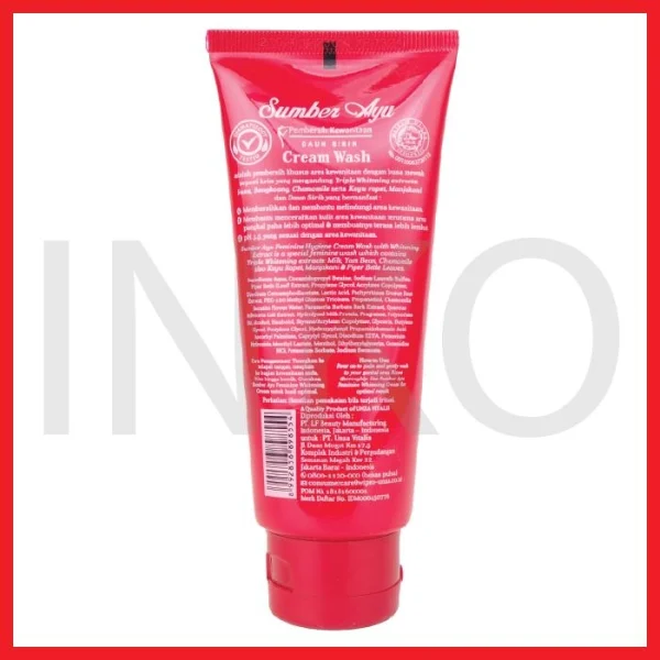 Gambar SUMBER AYU DAUN SIRIH CREAM WASH PH 3.5 TRIPLE WHITENING EXTRACT 75ML (2)