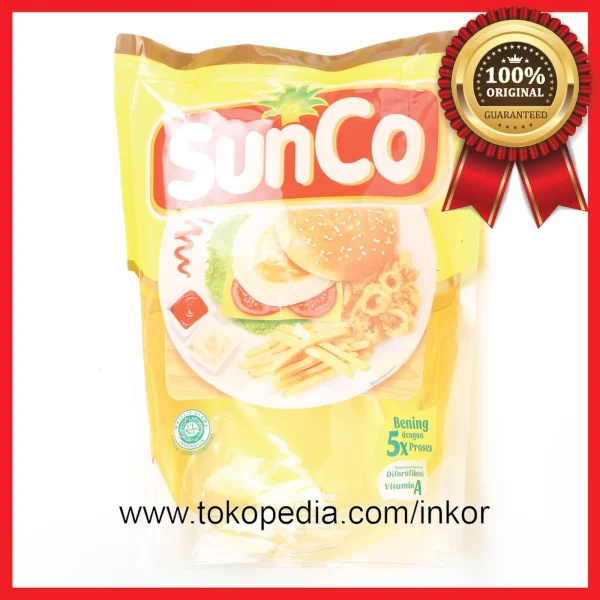 Gambar SUNCO MINYAK GORENG 5X VITAMIN A BENING 2L (1)