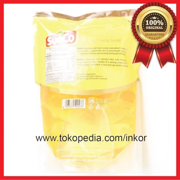 Gambar SUNCO MINYAK GORENG 5X VITAMIN A BENING 2L (5)