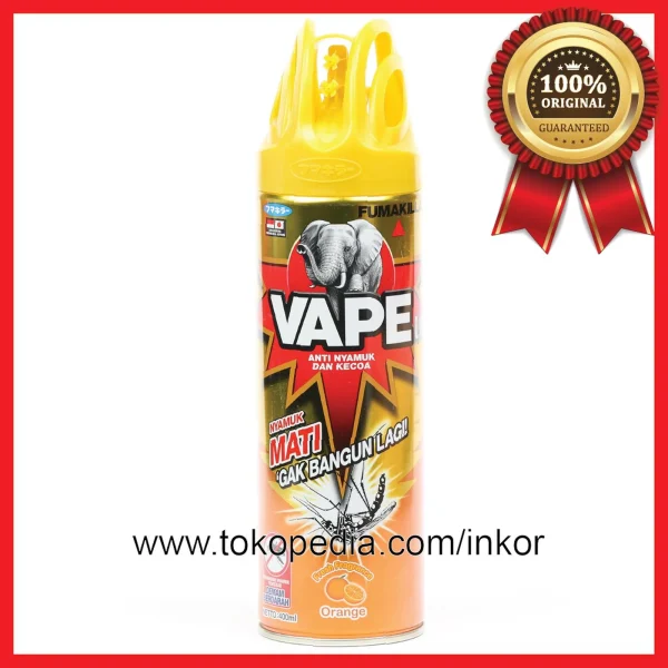 Gambar VAPE OBAT NYAMUK SEMPROT AEROSOL ORANGE 400ML (1)