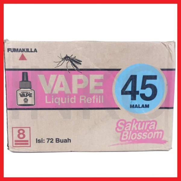 Gambar VAPE ULTRA ANTI NYAMUK CAIR SAKURA BLOSSOM 45 MALAM REFILL 45ML (2)