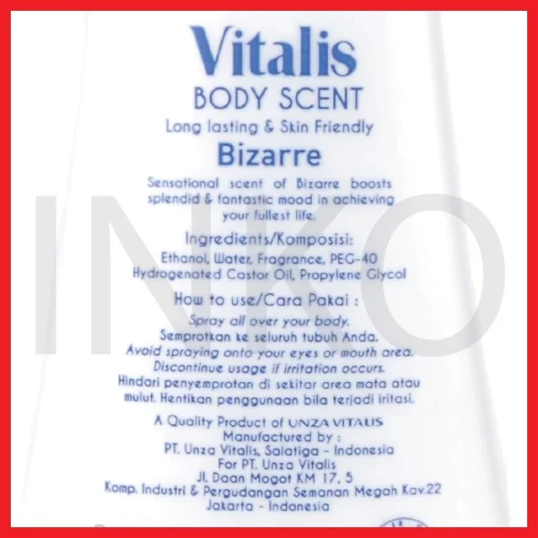 Gambar VITALIS BODY SCENT BIZARRE 120ML (3)