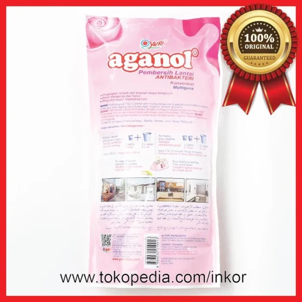 Gambar YURI AGANOL FLOOR CLEANER PEMBERSIH LANTAI FLORAL POUCH 630ML (3)
