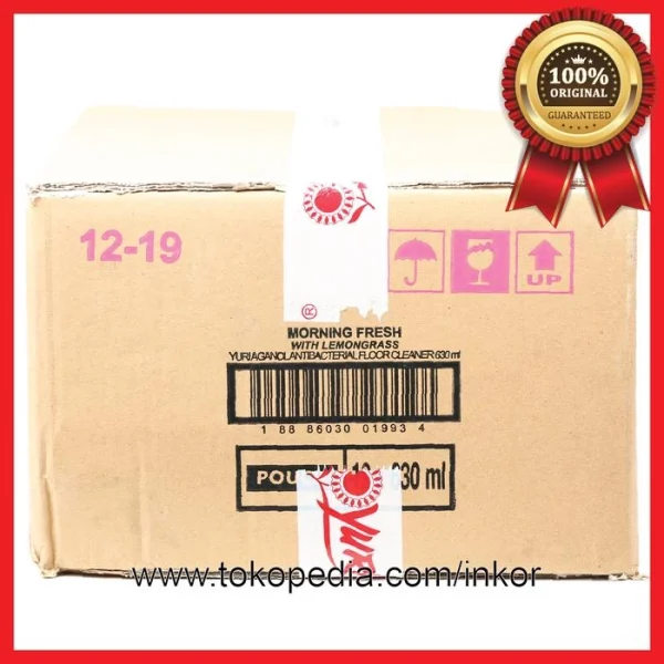 Gambar YURI AGANOL FLOOR CLEANER PEMBERSIH LANTAI MORNING FRESH POUCH 630ML (2)