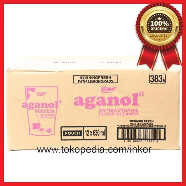 Gambar YURI AGANOL FLOOR CLEANER PEMBERSIH LANTAI MORNING FRESH POUCH 630ML (3)