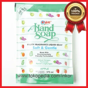 Gambar YURI HAND SOAP PENCUCI TANGAN APPLE REFILL POUCH 375ML (1)