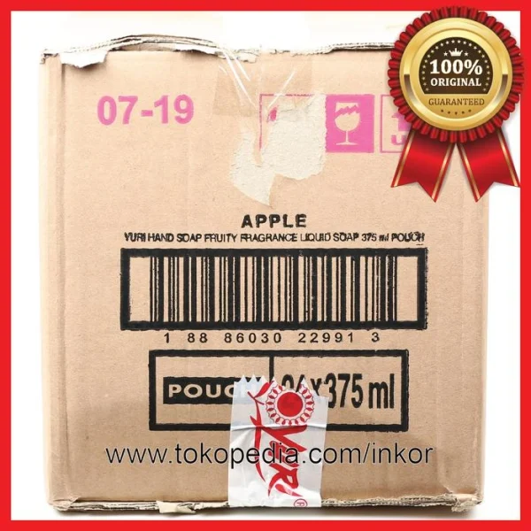 Gambar YURI HAND SOAP PENCUCI TANGAN APPLE REFILL POUCH 375ML (2)