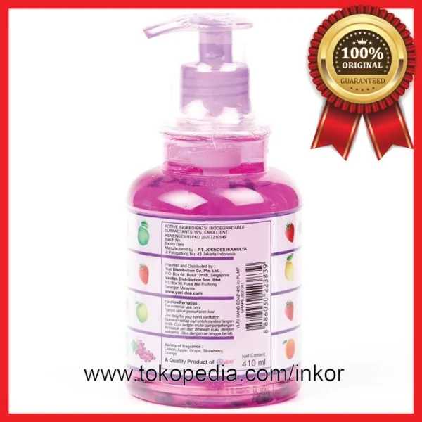 Gambar YURI HAND SOAP PENCUCI TANGAN GRAPE PUMP 410ML (5)