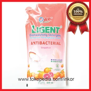 Gambar YURI LIGENT CAIRAN PENCUCI PIRING UNGU GRAPEFRUIT POUCH 630ML (1)