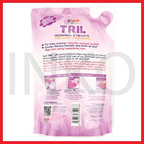Gambar YURI PELICIN PAKAIAN LAVENDER TRIL ANTIBACTERIAL BIRU POUCH 410ML (5)