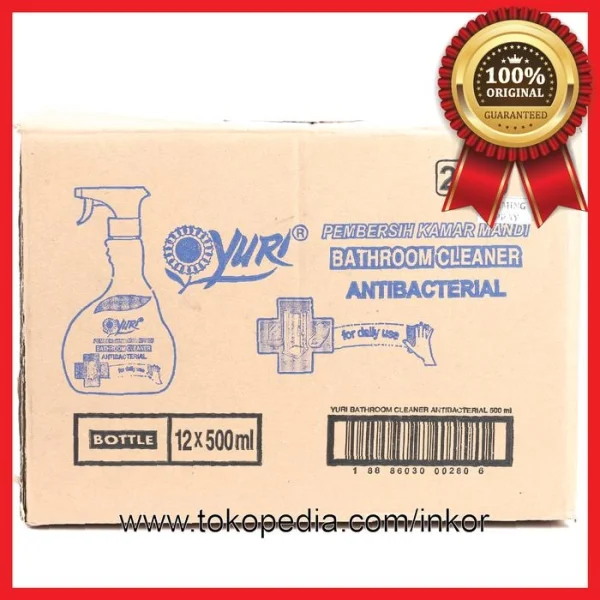 Gambar YURI PEMBERSIH KAMAR MANDI BATHROOM CLEANER SEMPROT 500ML (3)