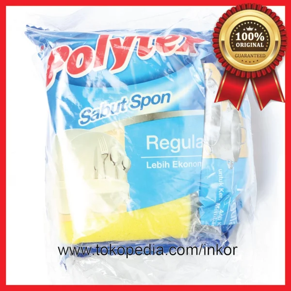 POLYTEX SABUN SPON REGULER LEBIH EKONOMIS PLUS STAINLESS