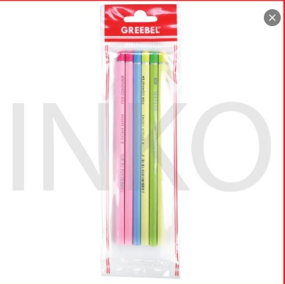GREEBEL PENCIL 2B PASTEL MOOD 7028 6PCS