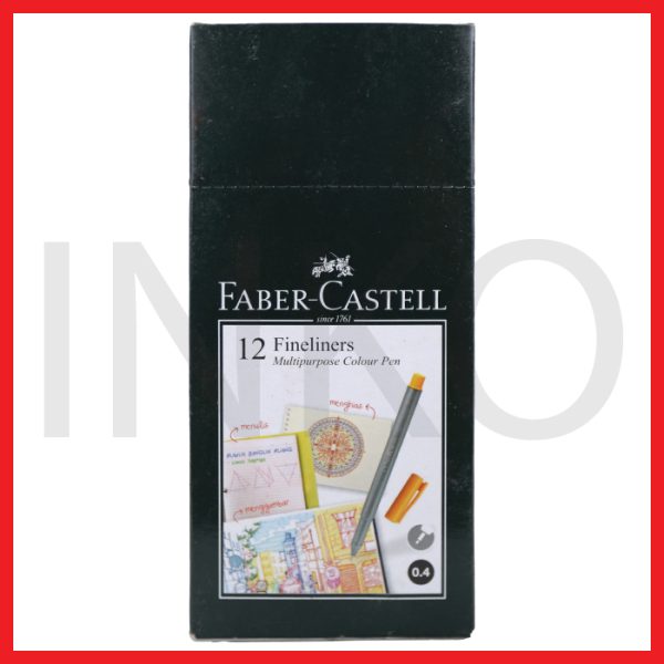 FABER CASTELL FINELINER CLIP CAP PALE GREEN INK 1PCS
