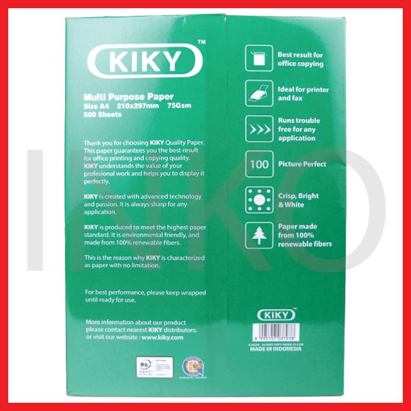 ginee_20260908161242997_2475414650.jpg KIKY A4 COPY PAPER 75 GSM 500SHEETS