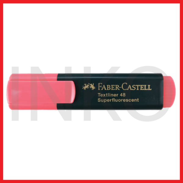 ginee_20260908170428867_6696930358.png FABER CASTELL TEXTLINER 48 SUPERFLUORESCENT RED INK