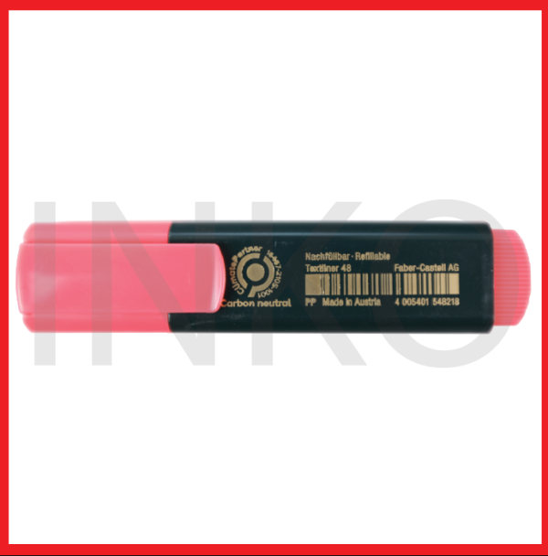 ginee_20260908170434483_3553224501.png FABER CASTELL TEXTLINER 48 SUPERFLUORESCENT RED INK