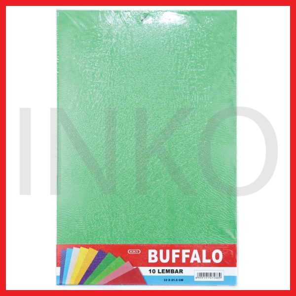 KIKY BUFFALO 33X21.5CM 10LEMBAR HIJAU