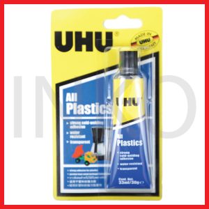 UHU HOUSEHOLD ALL PLASTIC 33ML BLISTER
