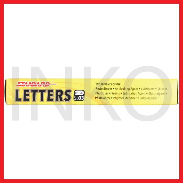 STANDARD LETTERS GEL SL03 BLACK 12PCS