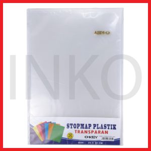 OKEY STOPMAP PLASTIK L TRANSPARAN 12PCS