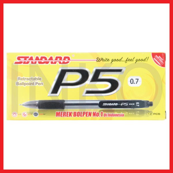ginee_20260909144041712_3135355838.jpg STANDARD P5 0.7 BLACK 12PCS