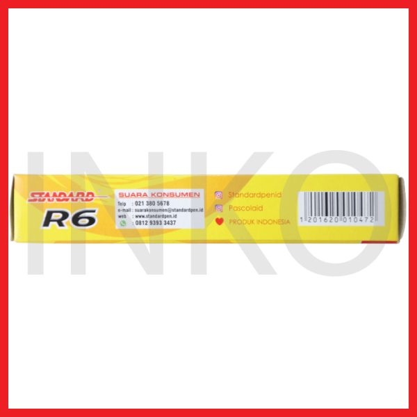 STANDARD R6 TIP POINT FINE BLACK 12PCS